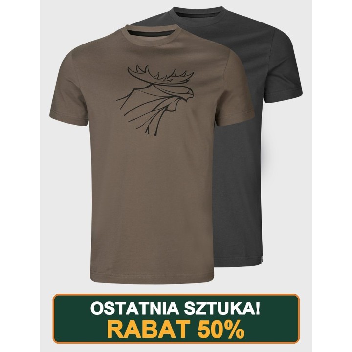 Nyári pólók grafikus 2-pack barna gránit / fantom NAGY MÉRET!
