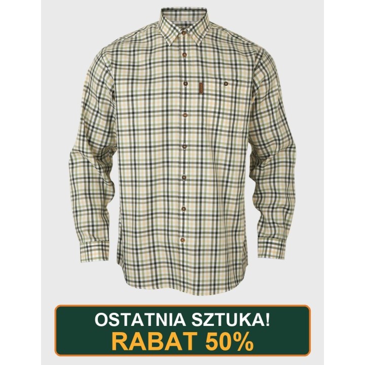 Milford beech green - easy iron cotton shirt