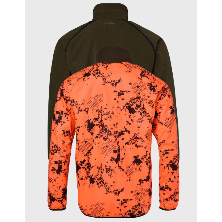 Alaska Raptor MS Solid Brown BlindTech Blaze obojstranná fleecová bunda s membránou APS