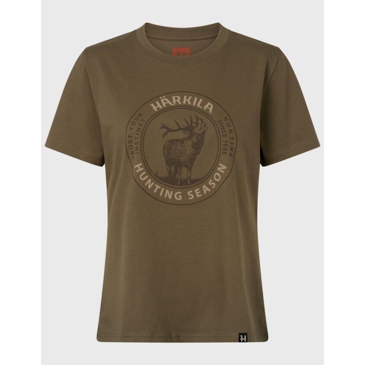 Женская футболка Härkila Stag Badge с изображением оленя