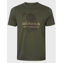 Härkila Wildboar Logo T-shirt – męska koszulka myśliwska