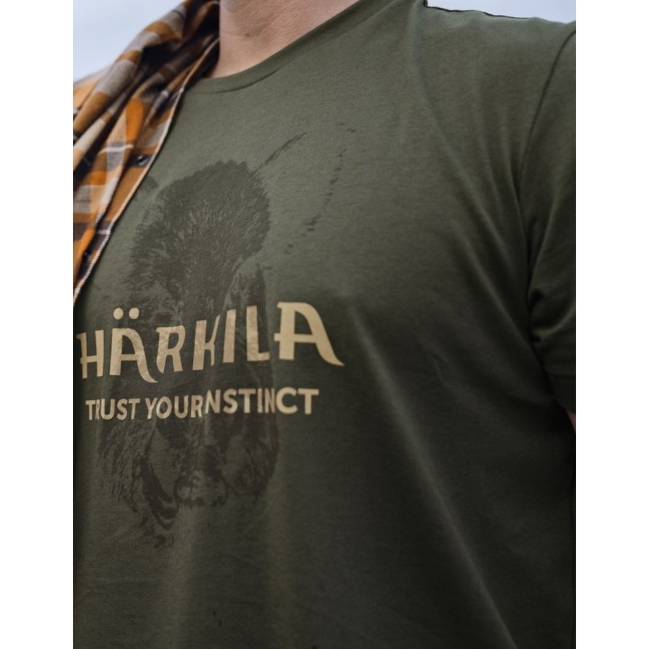 Tričko Härkila Wildboar Logo – pánské lovecké tričko