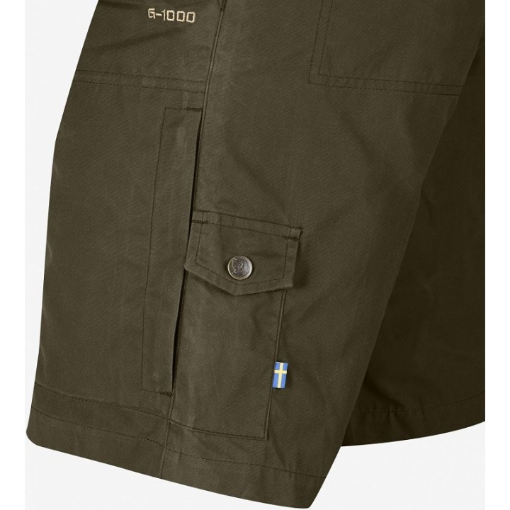 Karl Pro Shorts dunkel oliv - szorty Fjallraven z G-1000®