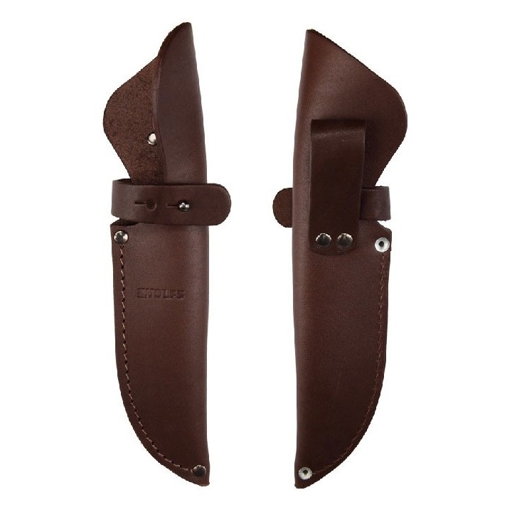 Etui à couteau en cuir avec collier