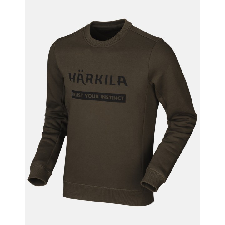 Harkila sweatshirt green - bluza bawełniana DO 5XL!