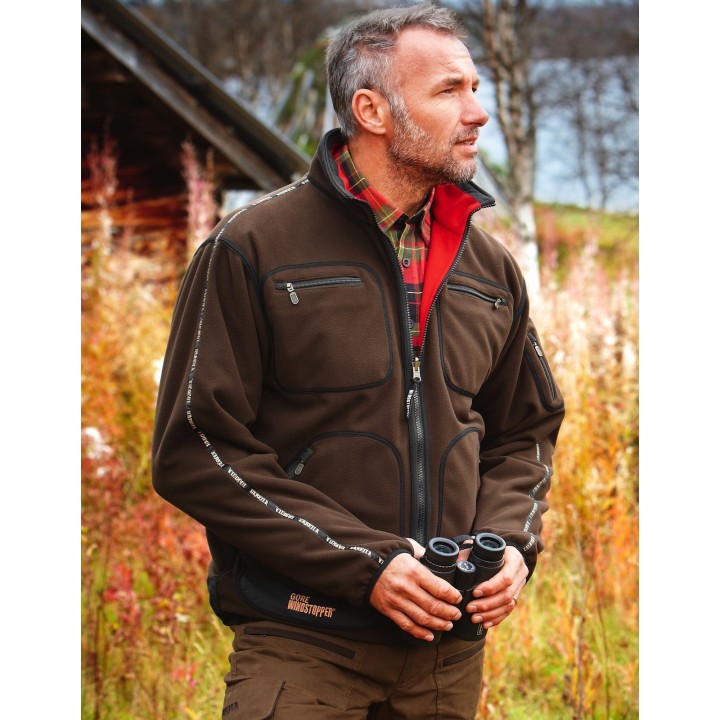 Kamko red/brown - dwustronny polar Windstopper®