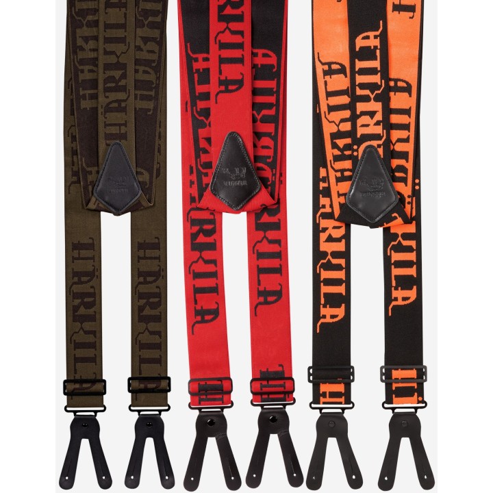Carl-August green buttoned suspenders