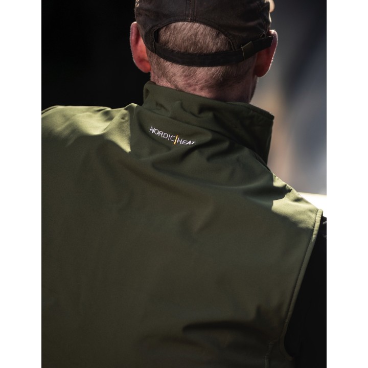 Wärmeweste Softshell grün - Herren ROZM TO 2XL!