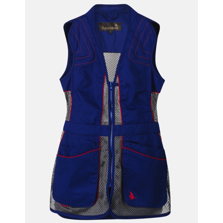 Skeet II Women's shooting vest blue