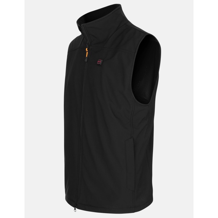 Kamizelka grzejąca softshell czarny - męska ROZM DO 3XL!