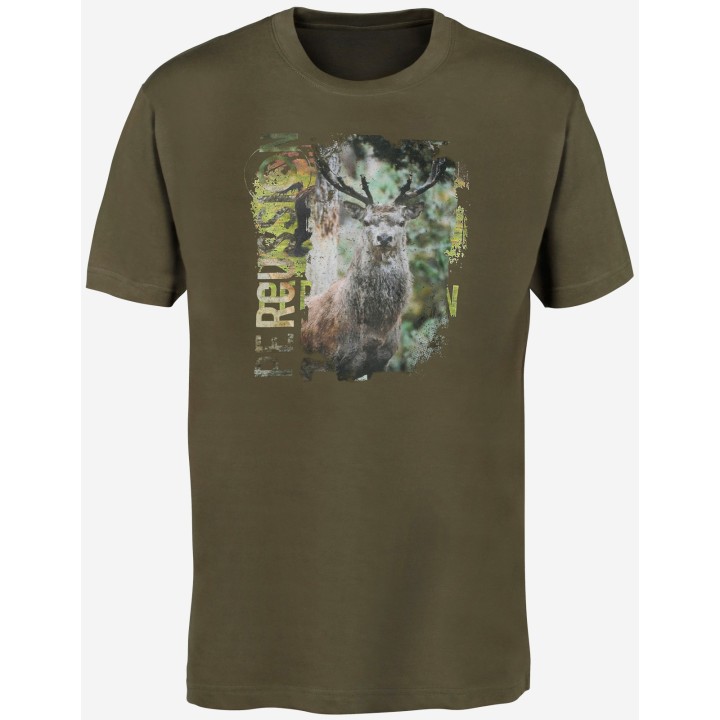 Percussion Deer - Baumwollhemd mit Hirschen
