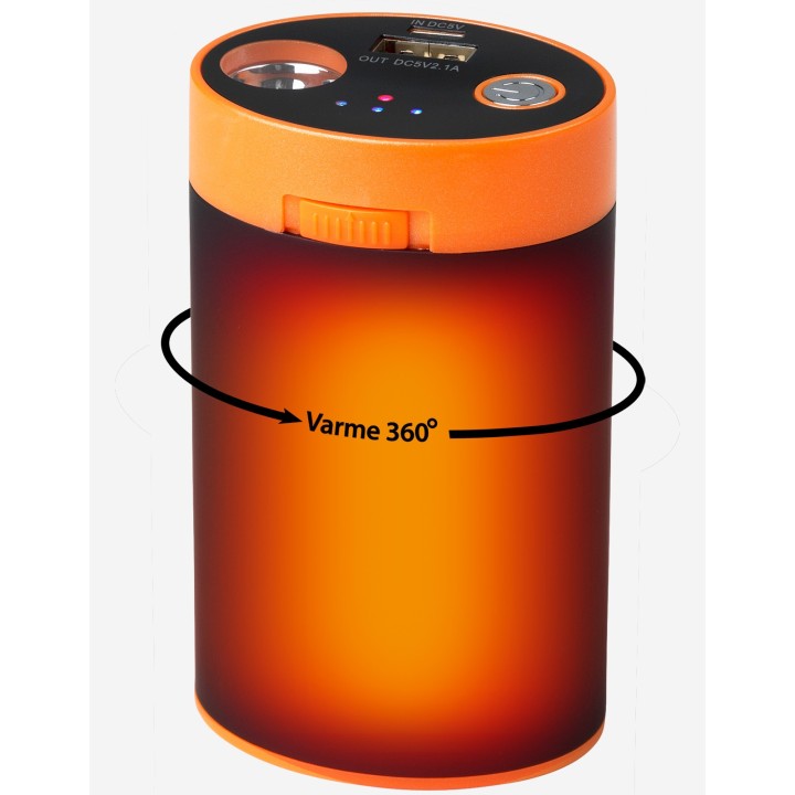 Handwärmer / Powerbank 10.000 mAh schwarz