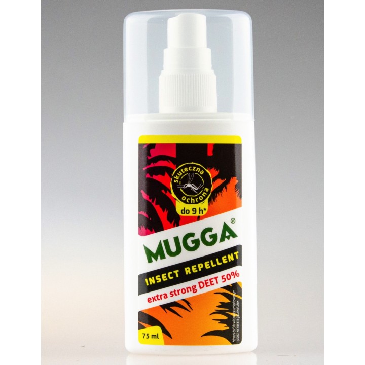 Mugga spray 50% DEET 75 ml - repelent proti hmyzu a klíšťatům
