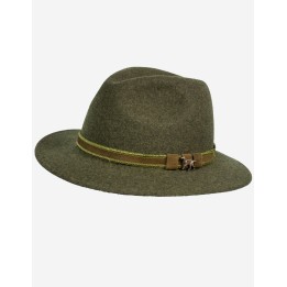 Hunting hat with dog green100% wool waterproof