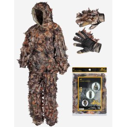 Ensemble camouflage 3D - sweat, pantalon, gants
