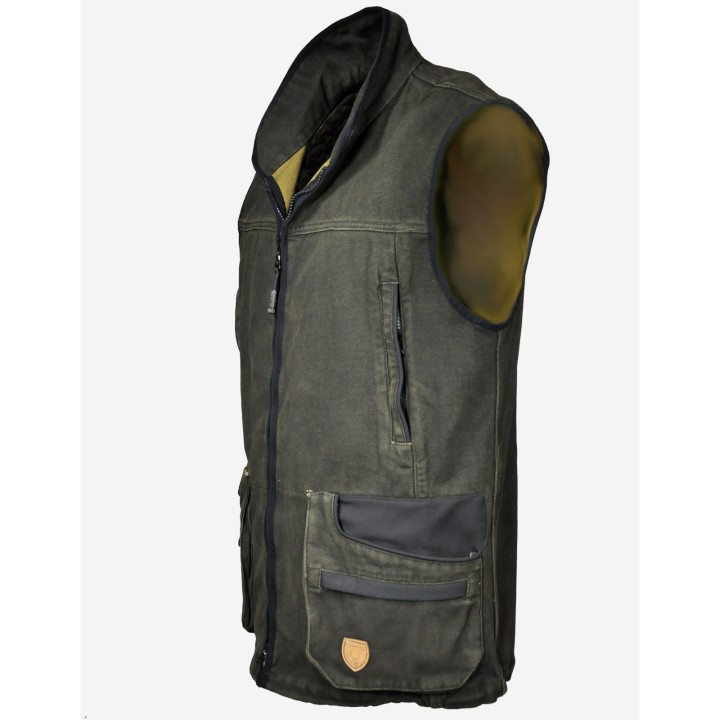 Canvas vest - made of thick cotton canvas