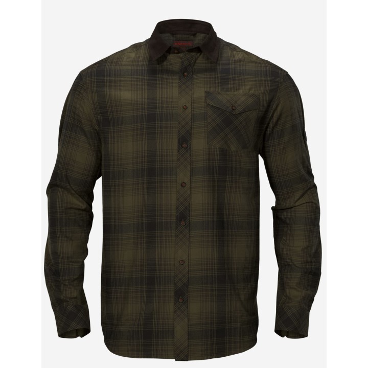 Harkila Driven Hunt chemise en flanelle à carreaux vert olive