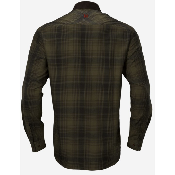 Harkila Driven Hunt flannel olive green check hunting shirt